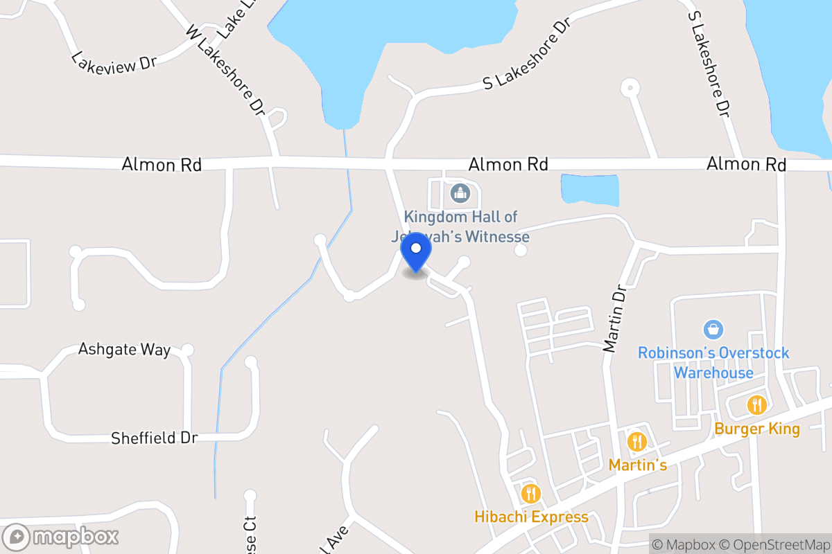 Map of 102 Greenpointe Way