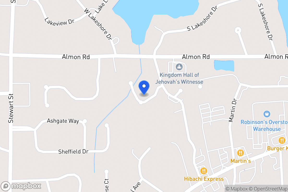 Map of 107 Greenpointe Way