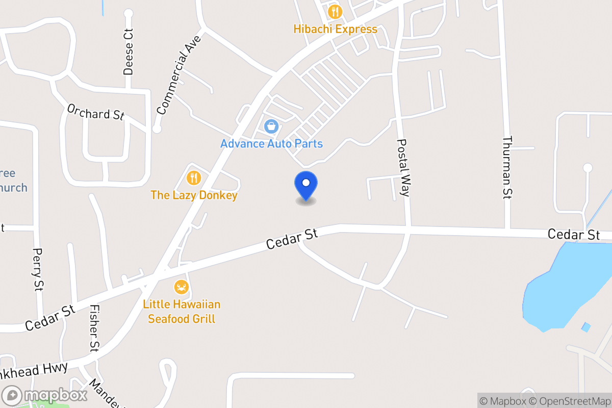 Map of 934 Cedar St