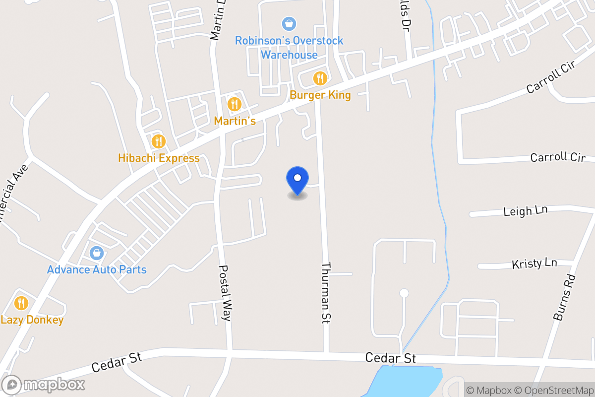 Map of 105 Thurman St