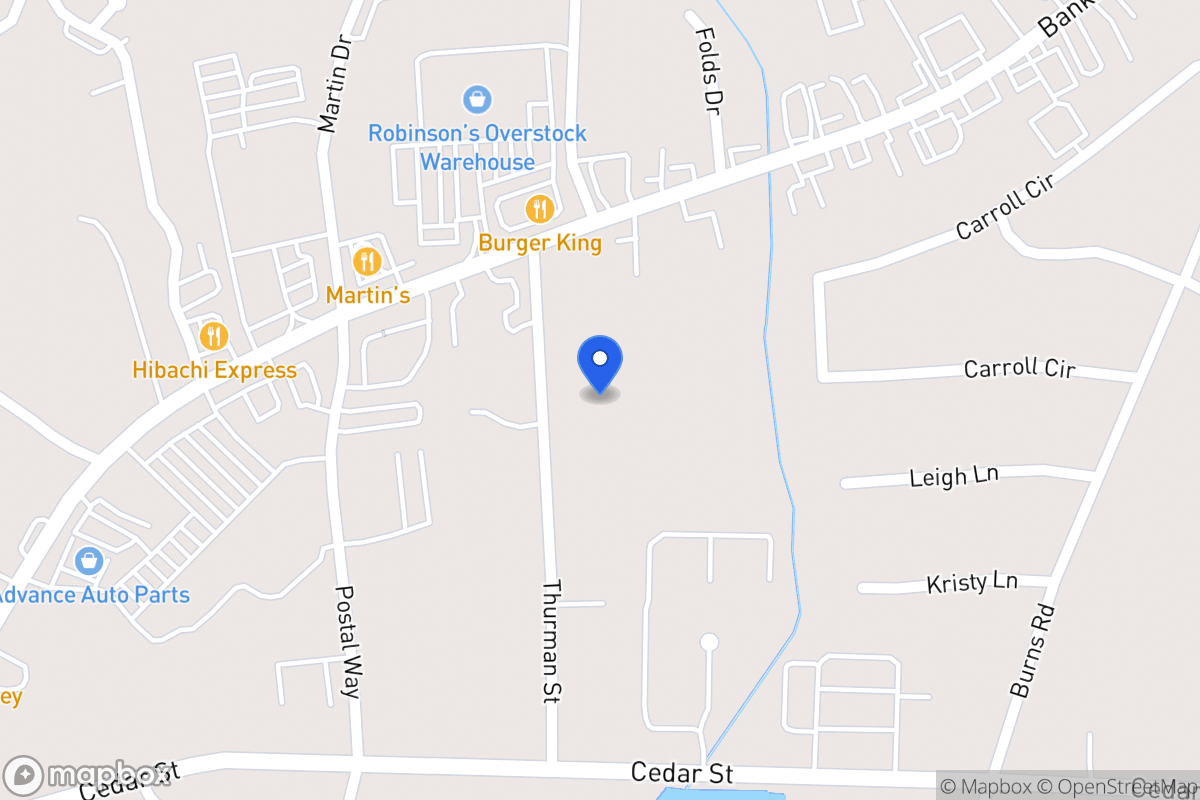 Map of 104 Thurman St