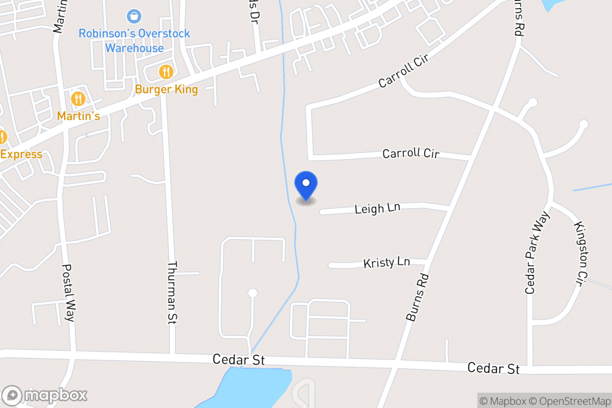 Map of Leigh Ln