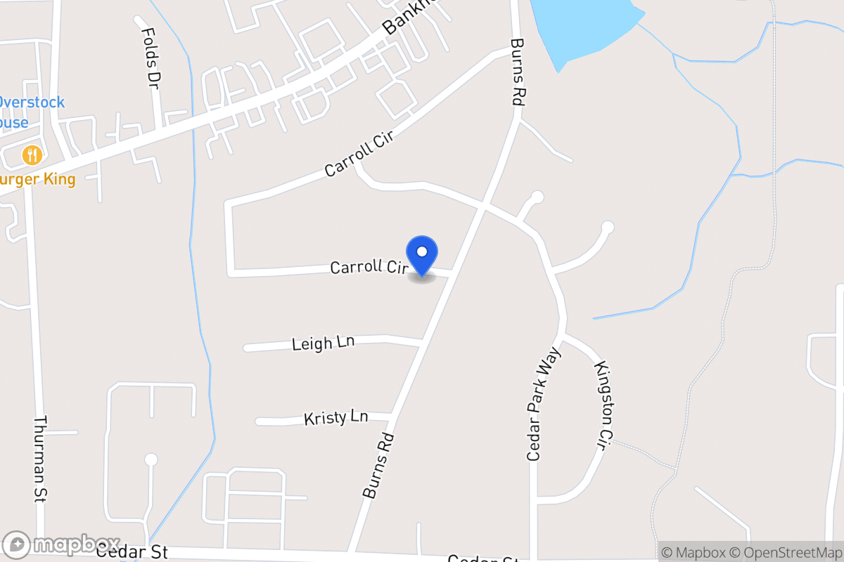 Map of 401 Burns Rd