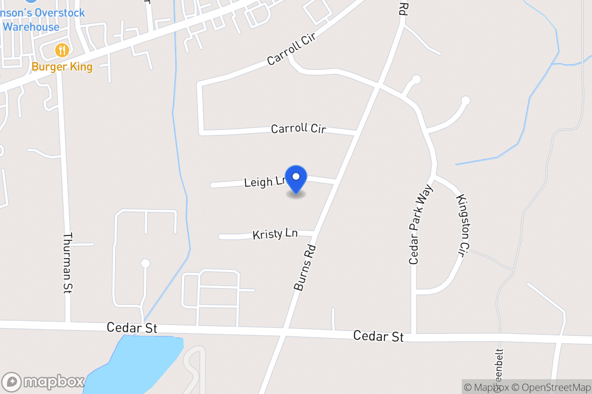 Map of 104 Leigh Ln
