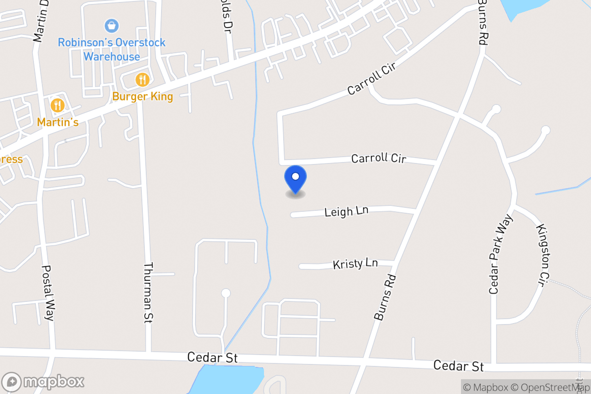 Map of 115 Leigh Ln