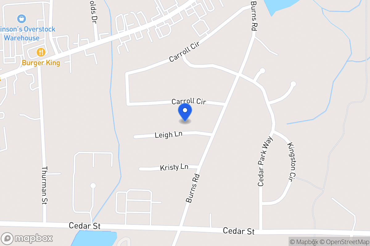 Map of 105 Leigh Ln