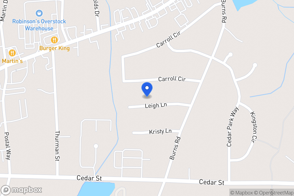 Map of 111 Leigh Ln