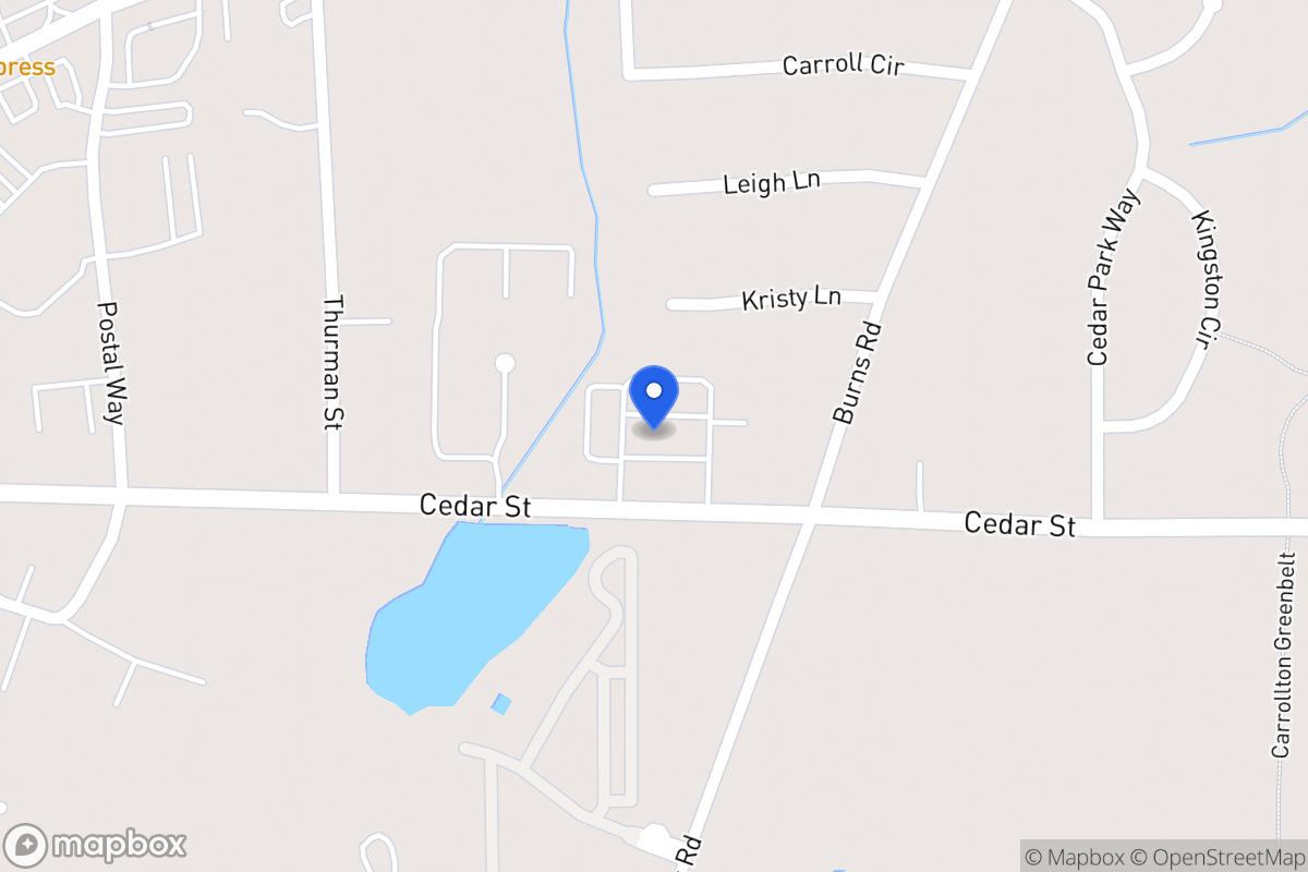 Map of 1170 Cedar St