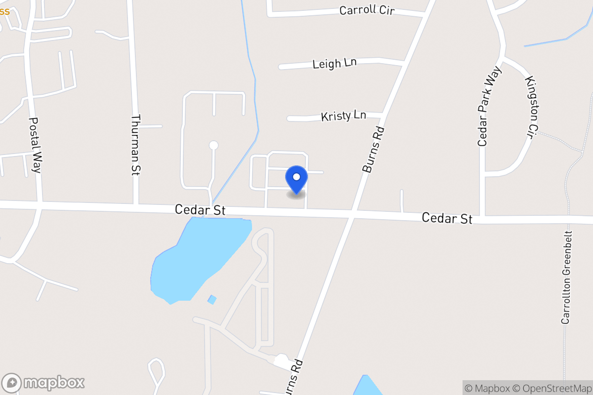 Map of 1170 Cedar St 180