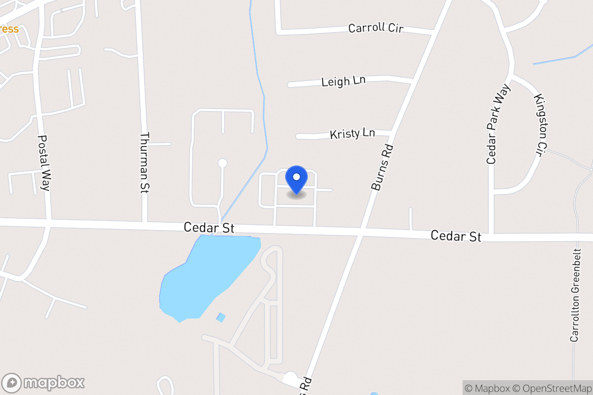Map of 1170 Cedar St 250