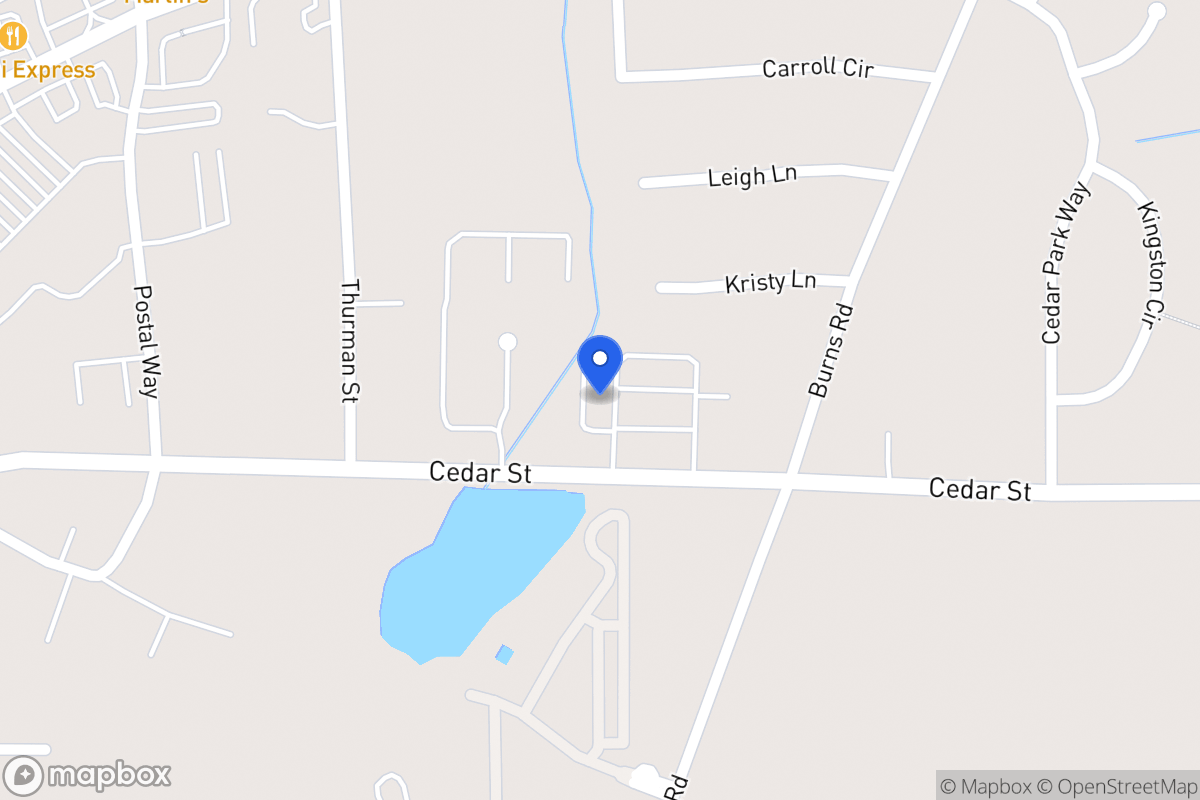 Map of 1170 Cedar St 340