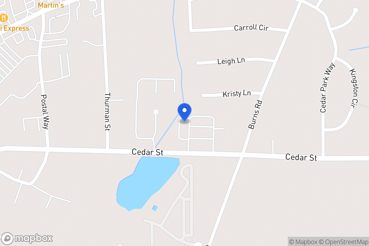Map of 1170 Cedar St 370