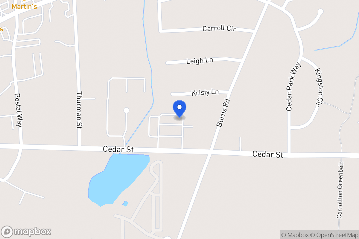 Map of 1170 Cedar St 480