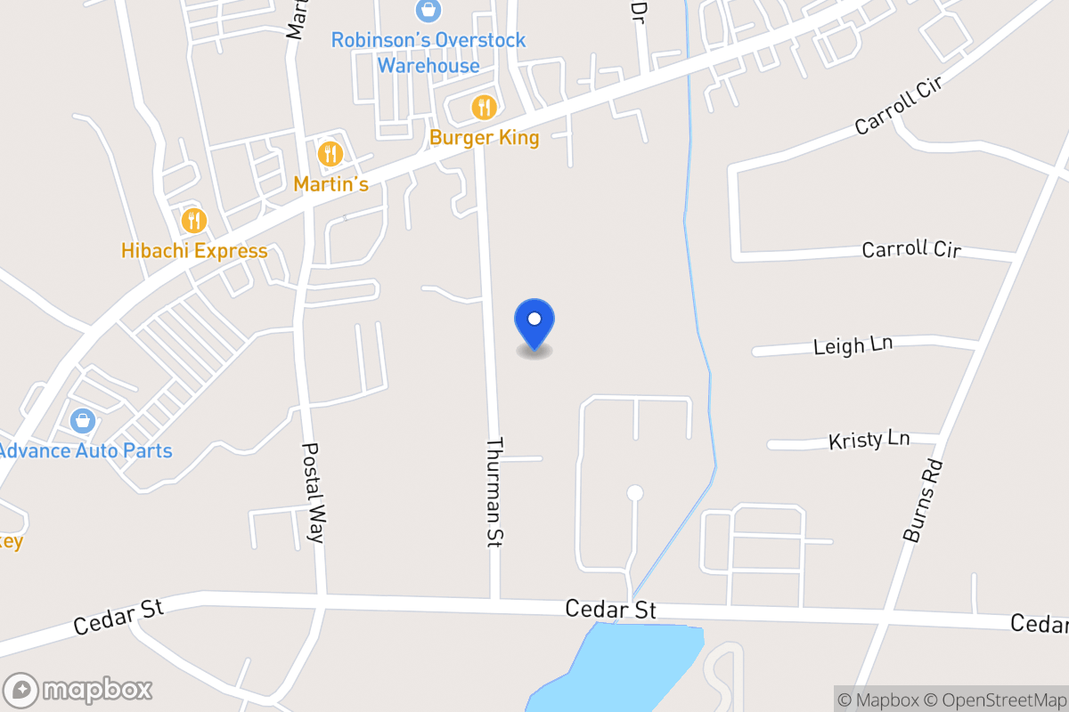 Map of 110 A/B Thurman St
