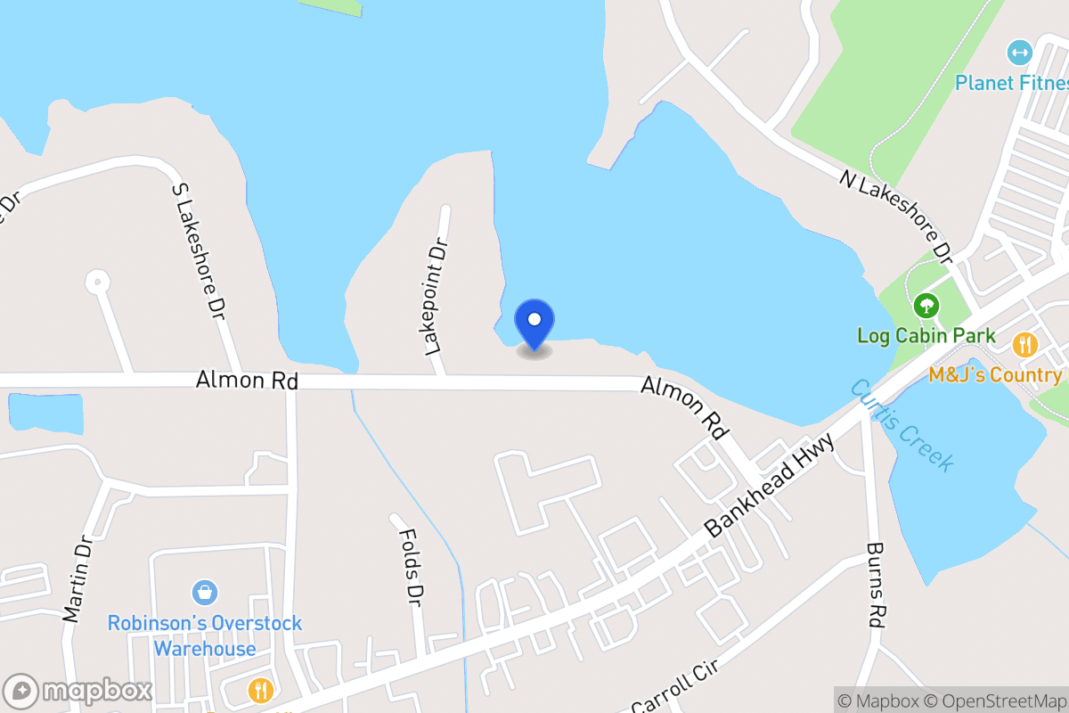 Map of 734 Almon Rd
