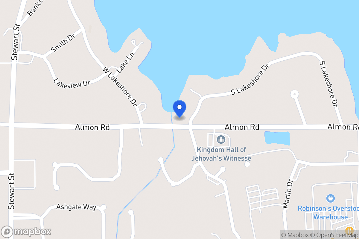Map of 102 S Lakeshore Dr