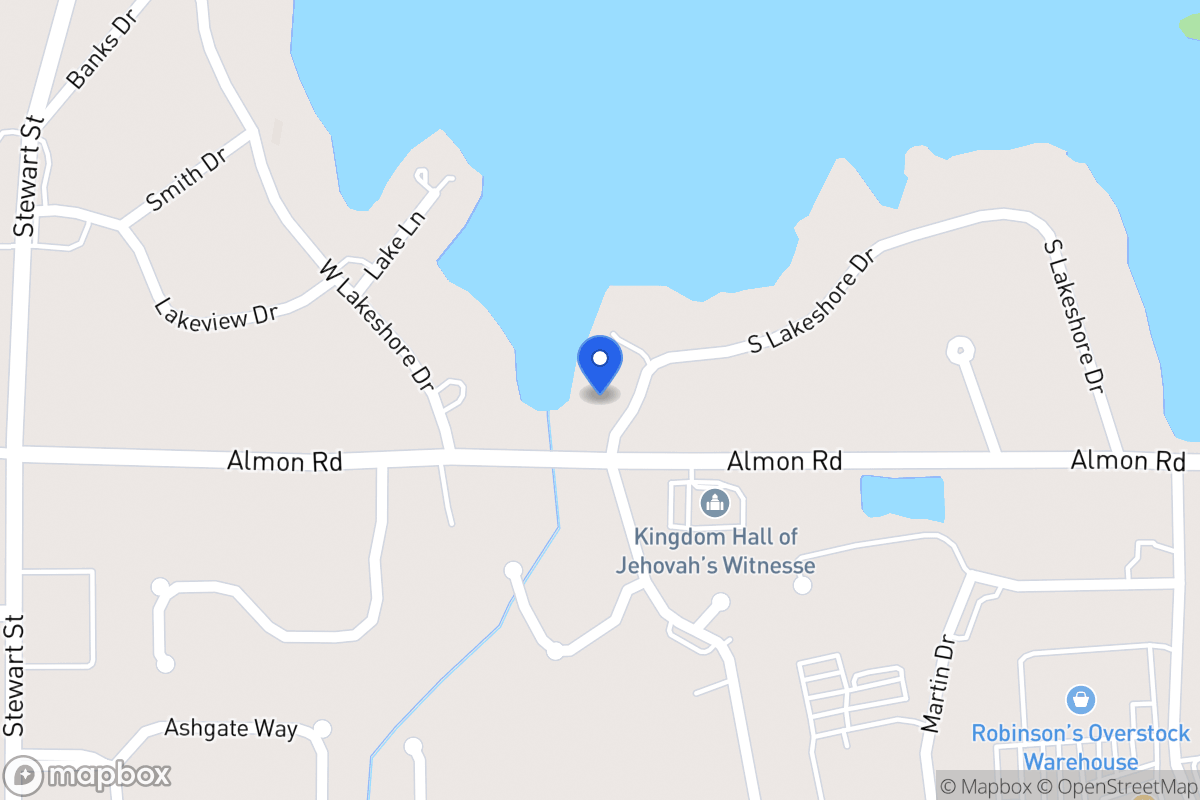 Map of 104 S Lakeshore Dr