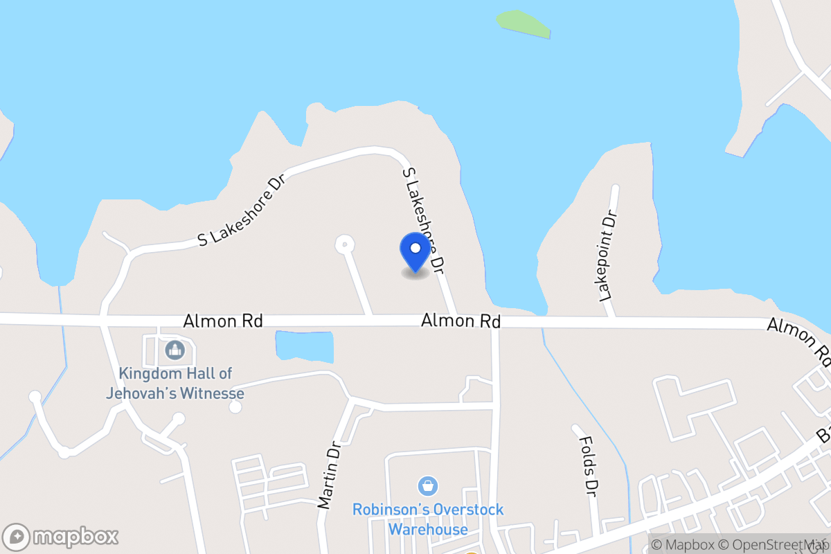 Map of 245 S Lakeshore Dr