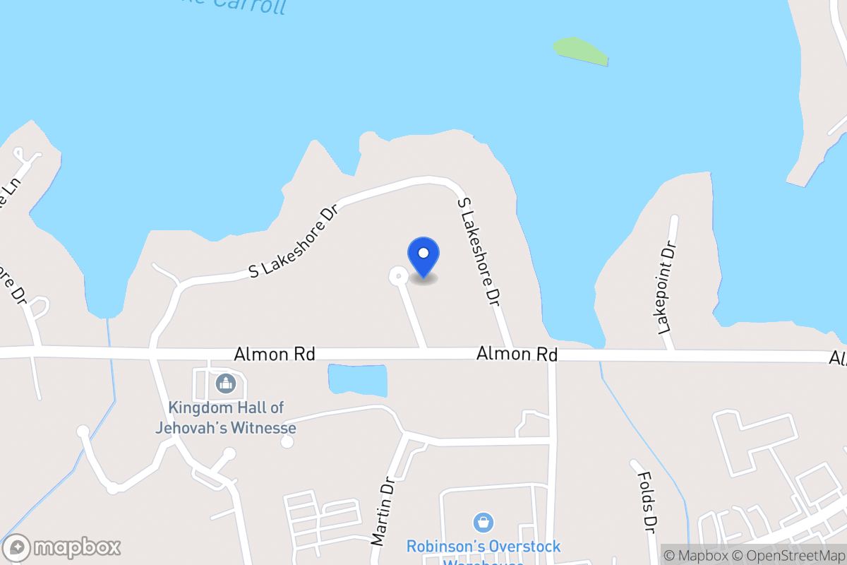 Map of 107 Lakeshore Park Dr