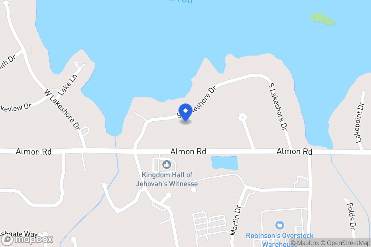 Map of 127 S Lakeshore Dr