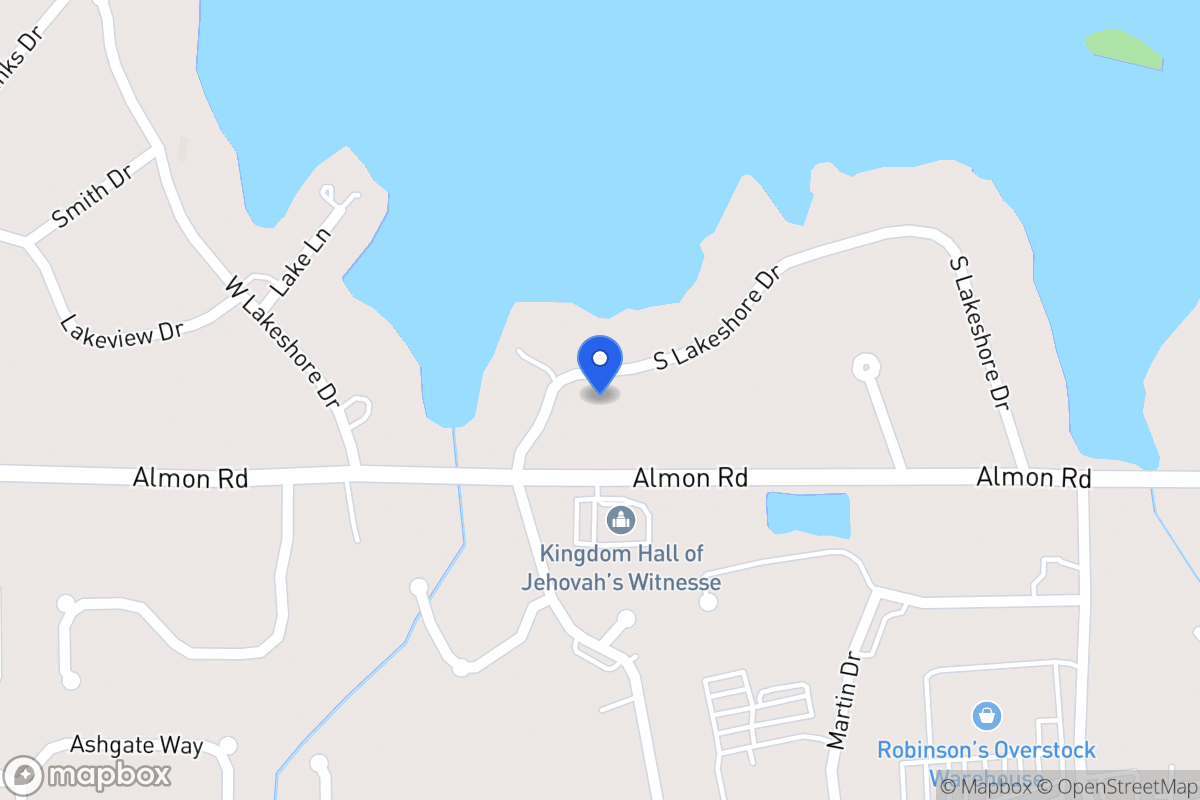 Map of 119 S Lakeshore Dr