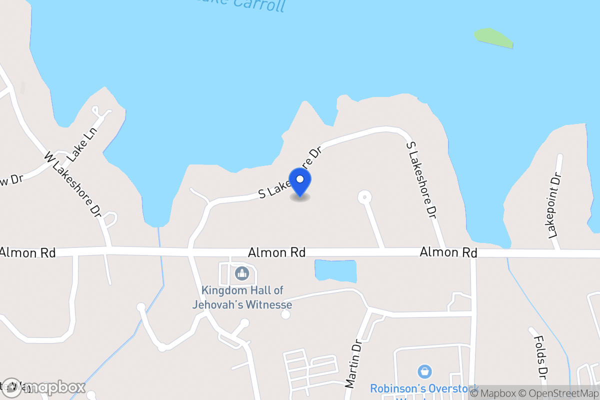 Map of 129 S Lakeshore Dr