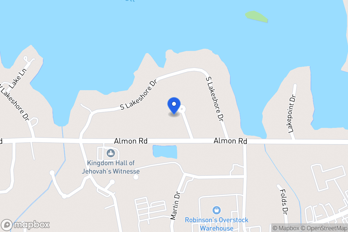 Map of 106 Lakeshore Park Dr