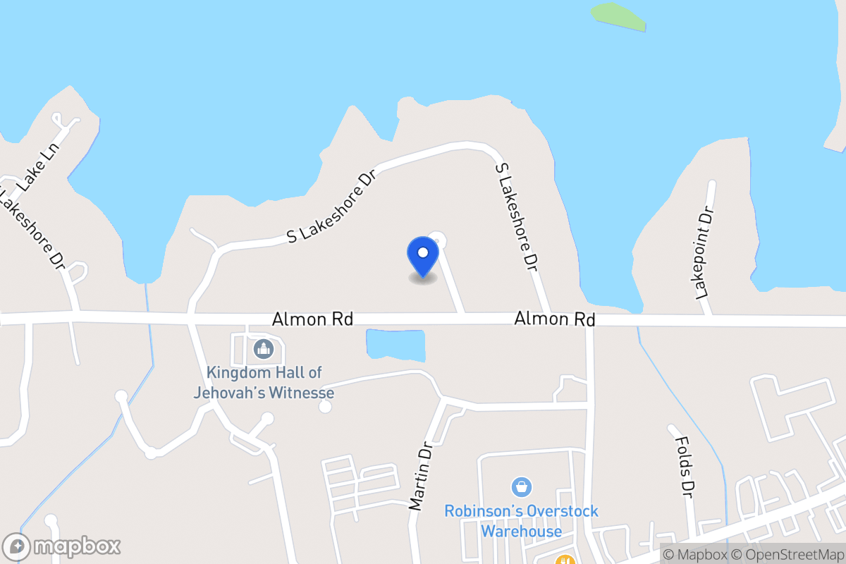 Map of 104 Lakeshore Park Dr