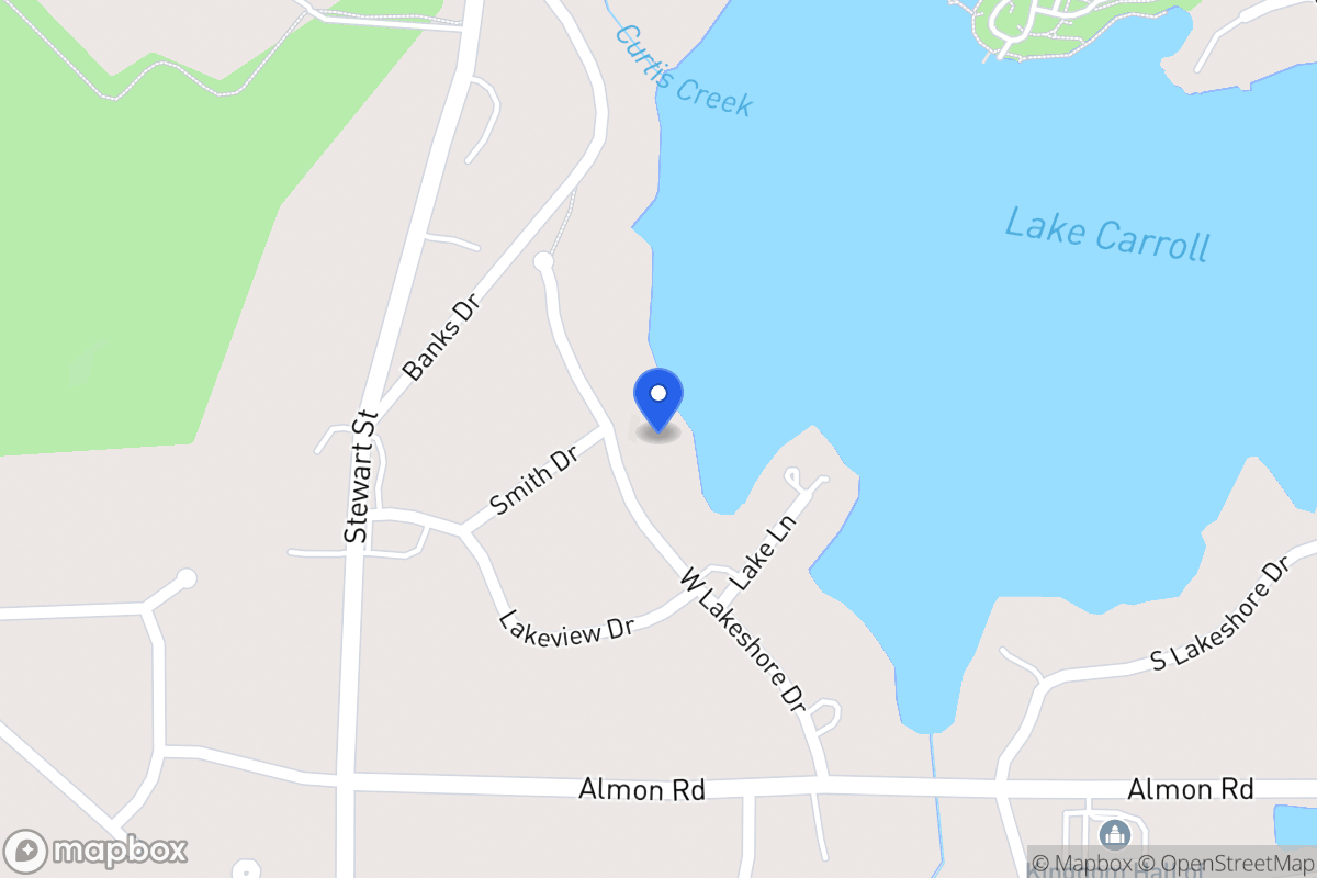 Map of W Lakeshore Dr