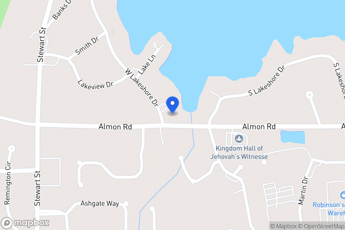 Map of 101 W Lakeshore Dr
