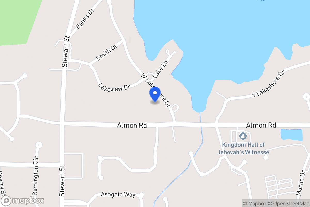 Map of 110 W Lakeshore Dr