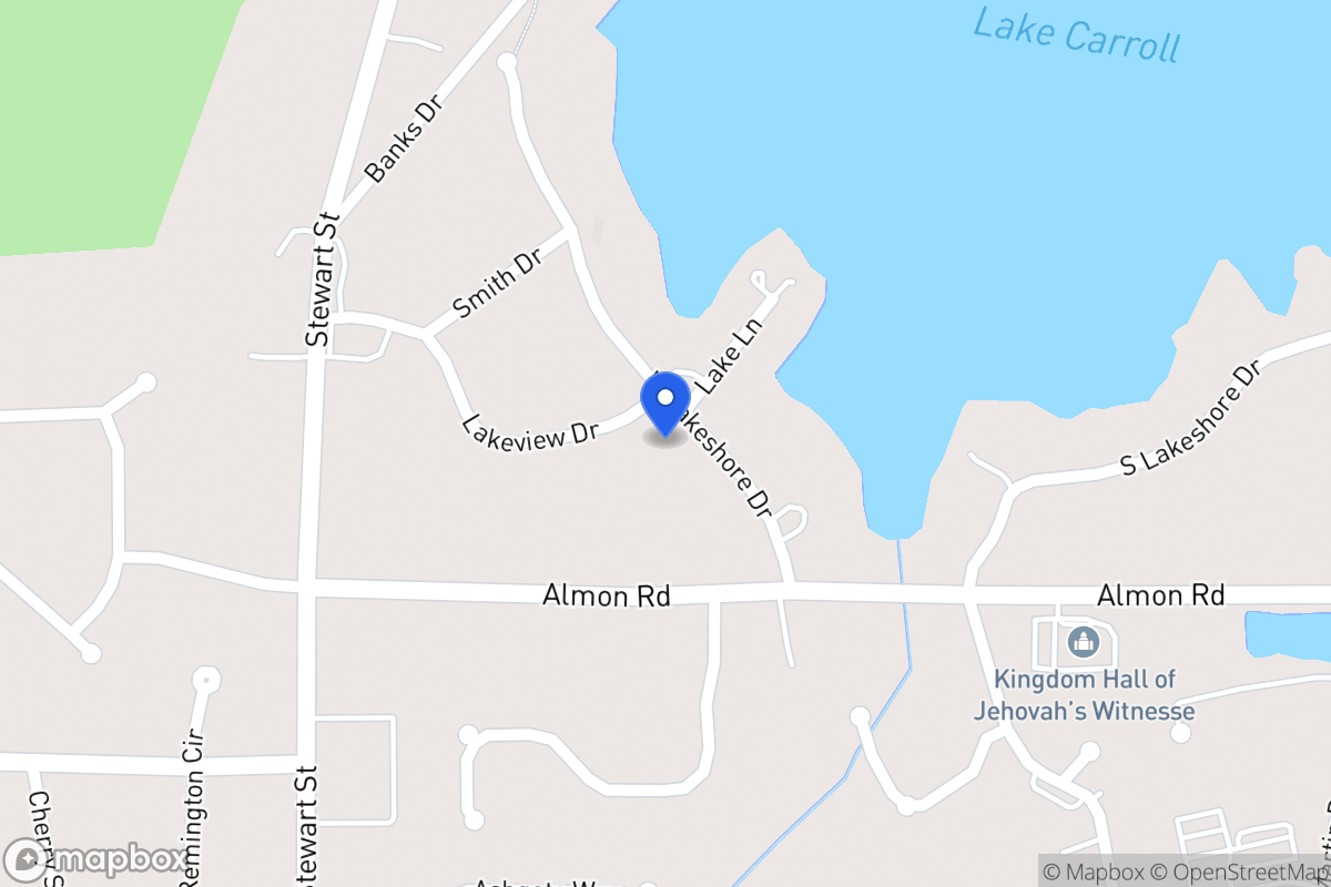 Map of 105 W Lakeshore Dr