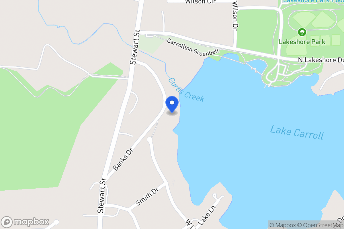 Map of 401 W Lakeshore Dr