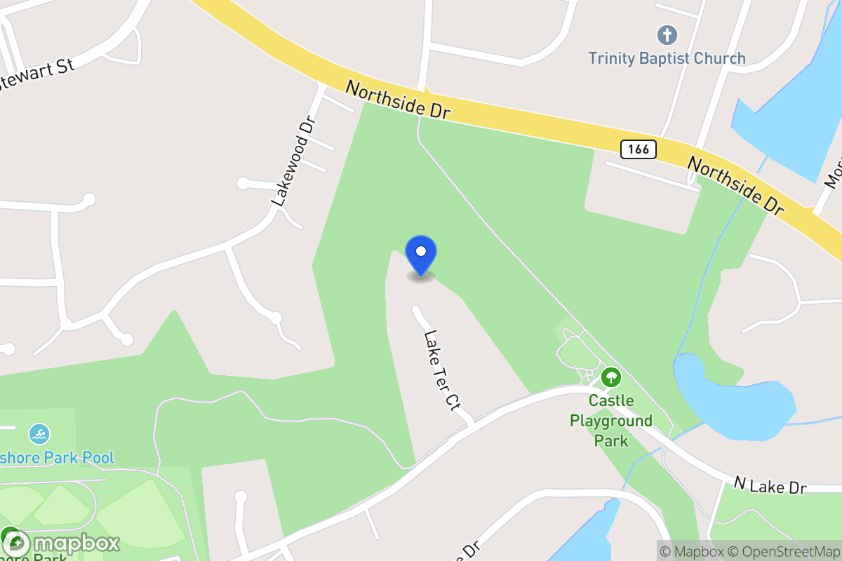 Map of 110 Lake Terrace Ct