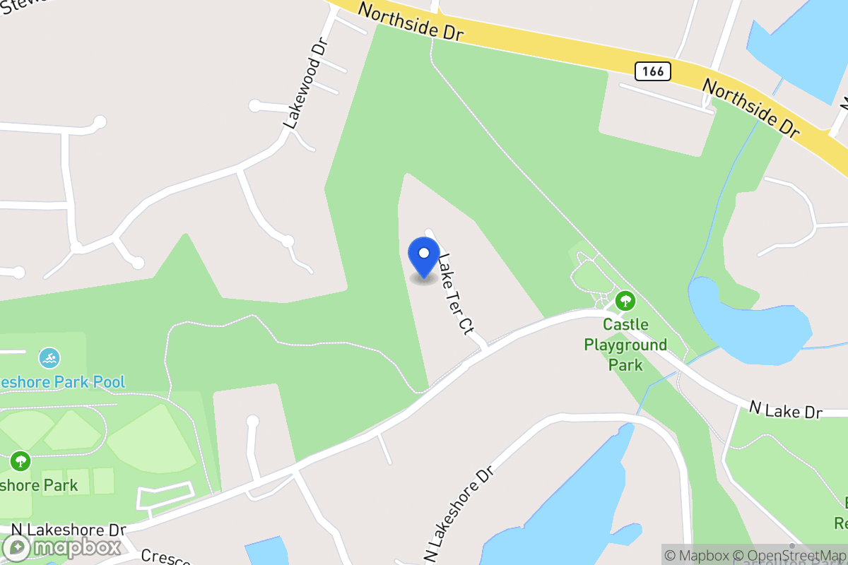 Map of 107 Lake Terrace Ct