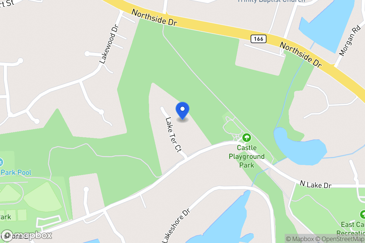 Map of 105 Lake Terrace Ct