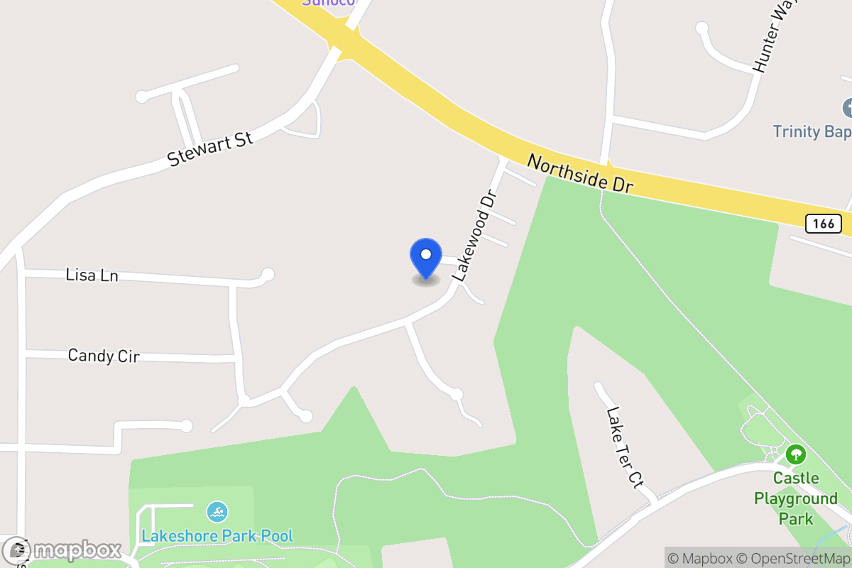 Map of 218 Lakewood Dr
