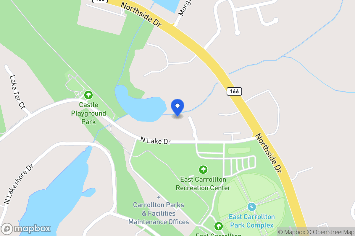 Map of 407 North Lake Dr