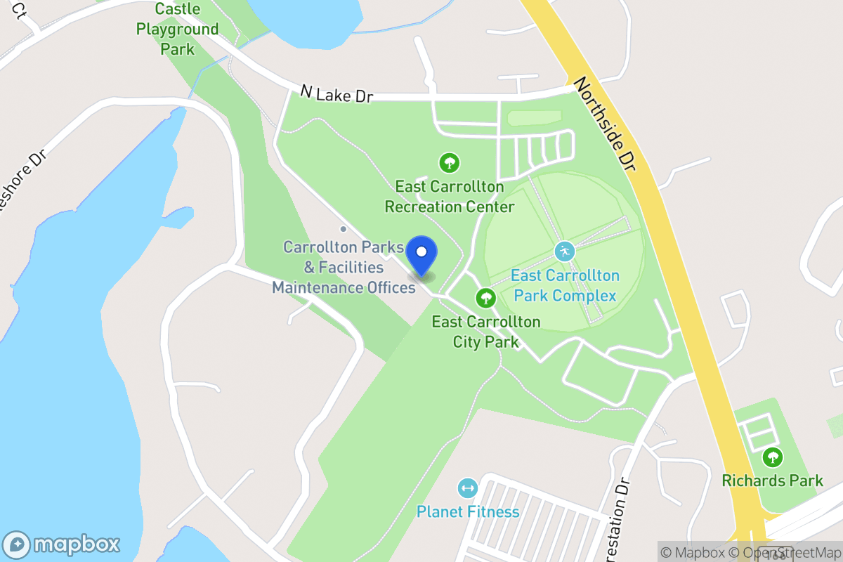 Map of 410 North Lake Dr