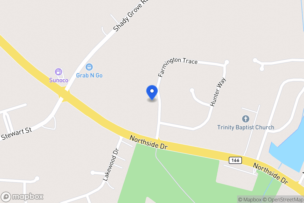 Map of 206 Farmington Trce