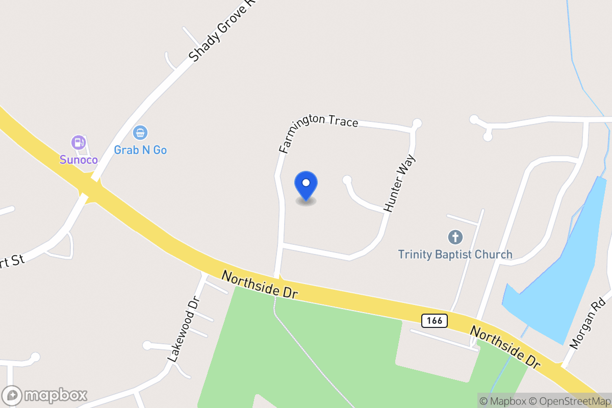 Map of 205 Farmington Trce