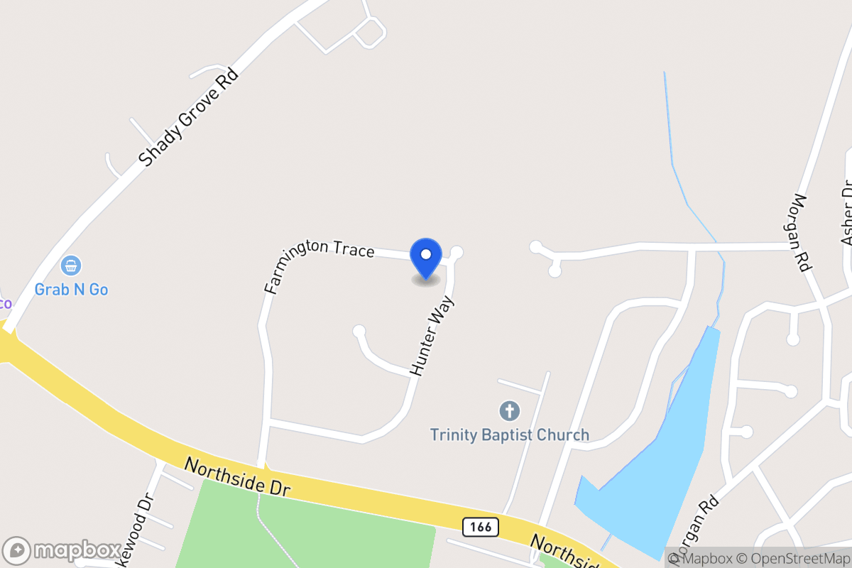 Map of 233 Farmington Trce