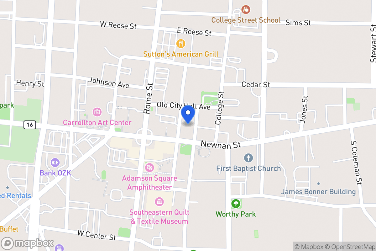 Map of 206 Newnan St