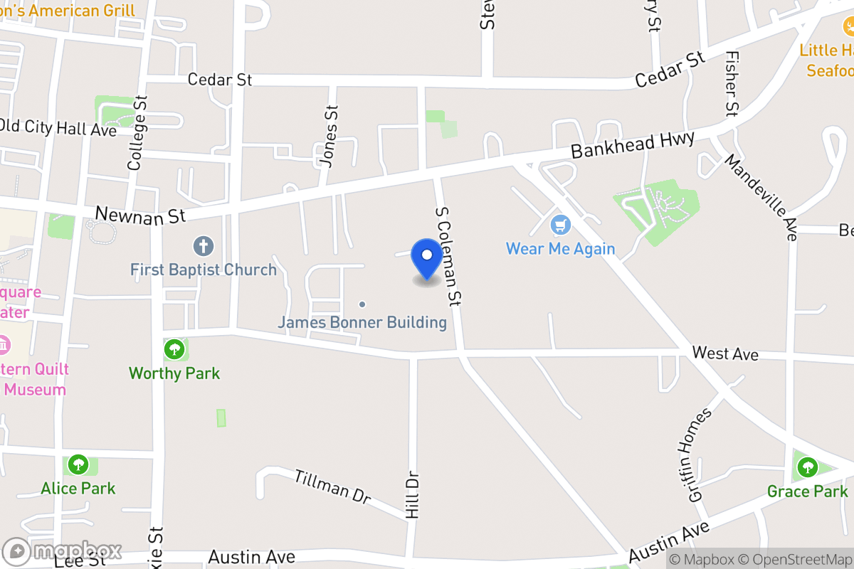 Map of 131 S Coleman St
