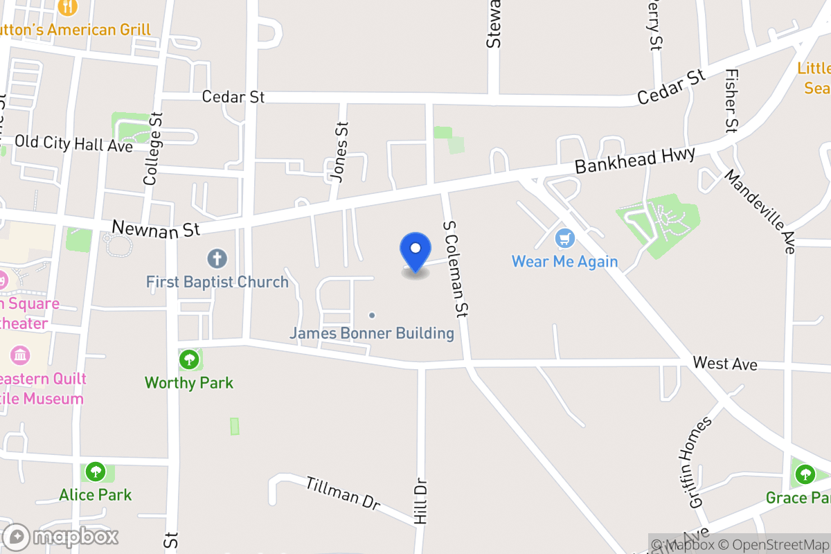 Map of 125 S Coleman St