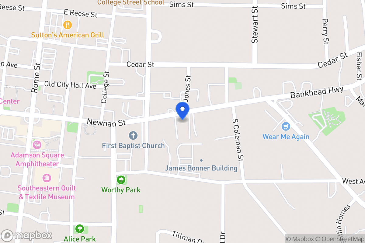 Map of 523 Newnan St