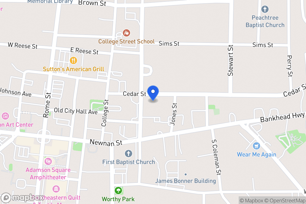 Map of 207 Cedar St