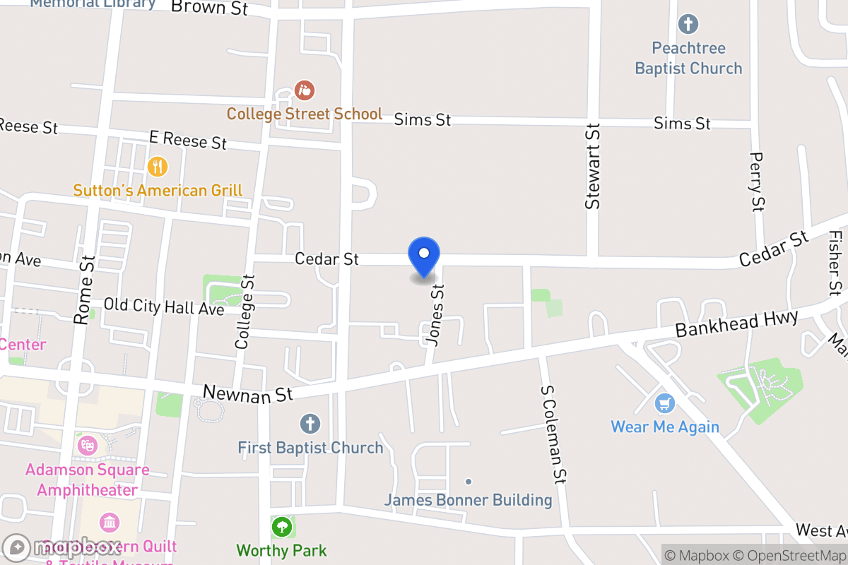 Map of 219 Cedar St