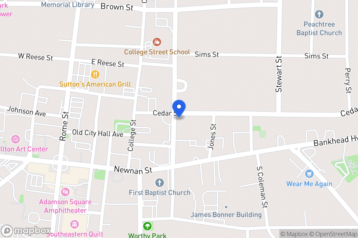 Map of 201 Cedar St