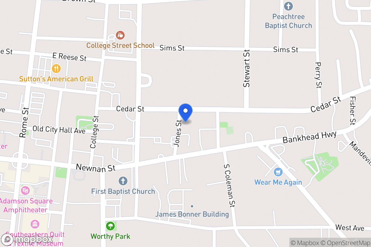 Map of 301 Cedar St
